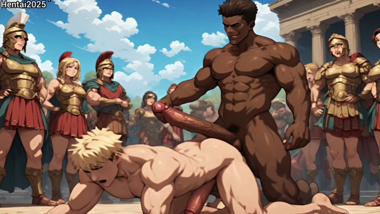Hentai2025: Kompilasi animasi kartun hentai gladiator antara kaum dan askar Rom...