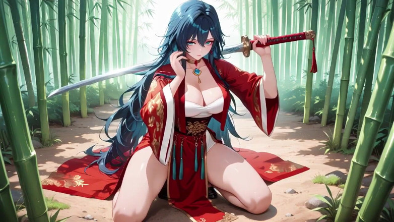 Tay Swift X: Blue-haired Samurai! Service in the Bamboo Grove. What Secrets Hide...