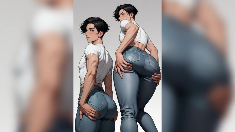 Bosss: Ai, grosse bite, baise le cul d’un femboy gay