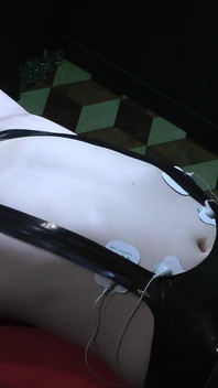 Rikki Electro Test of Endurance with Clamps to Navel