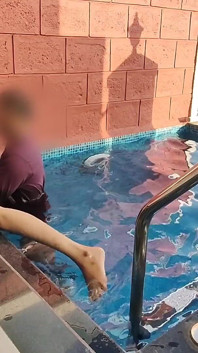 Enjoying Fucking in the Swimming Pool