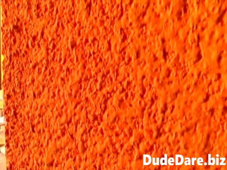 DudeDare: Horny dude takes in cock from behind in a steamy...