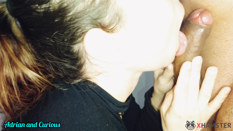 Adrian And Curious: Curious goddess in big ass licking, poking and sucking hairy...