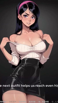 マイ・ニュー・ガールフレンド [タブー変態ゲーム] エピソード35 彼女が年上の男性にラテックスランジェリーを見せびらかすのが大好き!