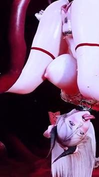 Siber uzaydaki tanrıça modeli güzel - 3 boyutlu animasyon hentai