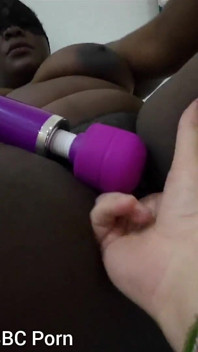 Stimulating My Clit with Wand Swc Doggy Cumming Hard