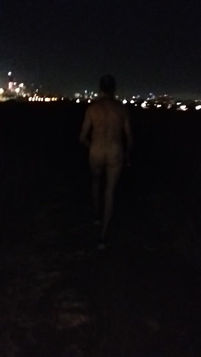 Benkinkiben: Naked Walking on the Hill Along Highway