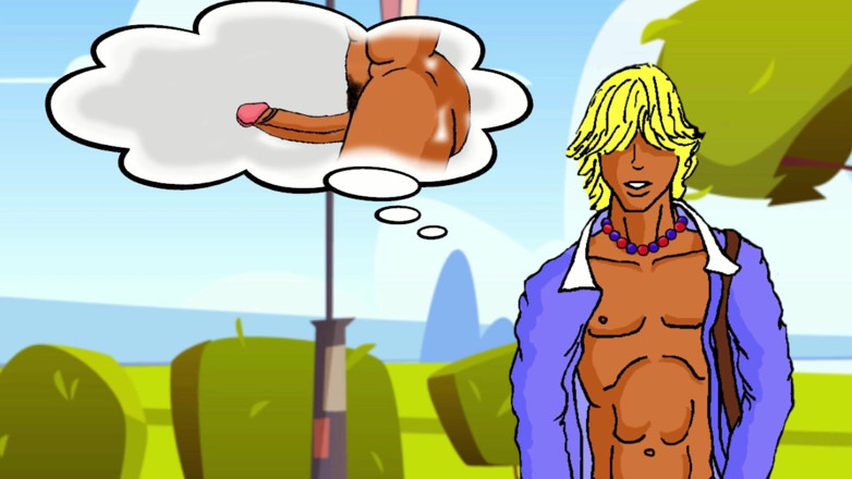 Mr. Gay cartoon movies: Arte de rua