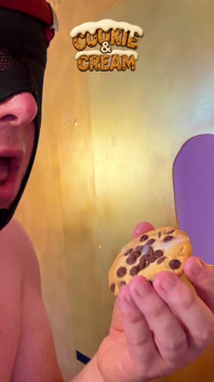 Student Lunch Gloryhole - Cums on Cookie & I Devour His Load