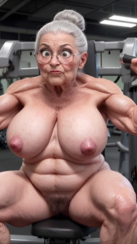Ancianas En El Gimnasio