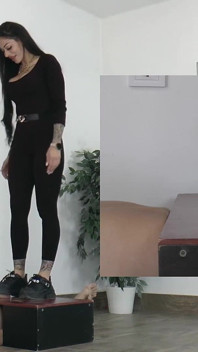 Orgazmy niewolnika pod kochanką Cleo Platform Shoe Pp