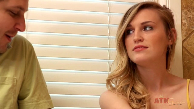 ATKIngdom Fans: Stepdad is helping stepdaughter to trim her pussy for prom