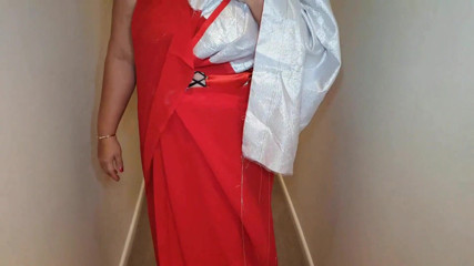 Slutty Ms B: Sheer Sarre and stockings tease