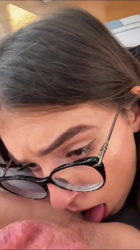 Hot Teen 18yo Brunette Gives Hardcore Sloppy Blowjob Till My Dick Cant Take Anymore in POV