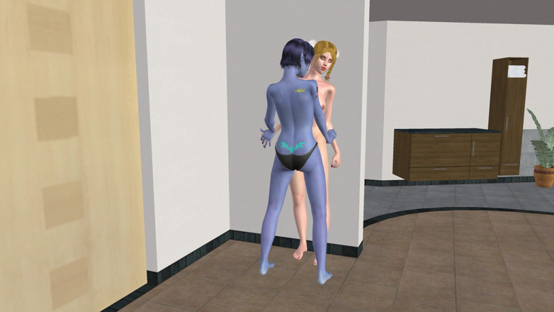 RenderLust: Animasyonlu 3 boyutlu lezbiyen porno - mavi elf kadın takma yarakla genç...