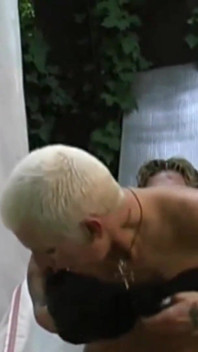 Horny Young Man Fucks MILF in the Garden Straight in the Ass