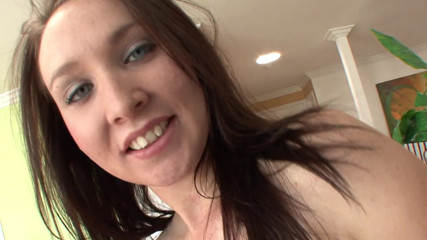 Dangerous Teens: White chick slides her pussy on guy's dick and fucks...