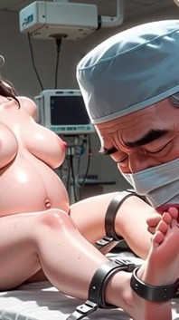 หมอลามกบูชาเท้าหญิงท้องระหว่างสอบ