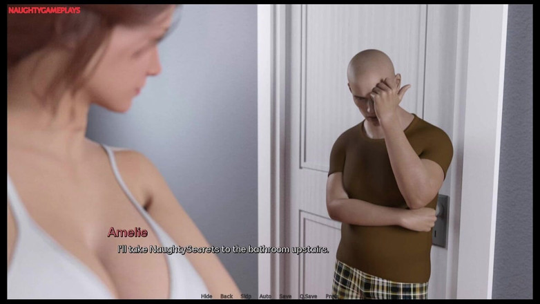 Naughty gameplays: Srdeční problémy 01 - prsatá děvka si nechá sát prsa a má...