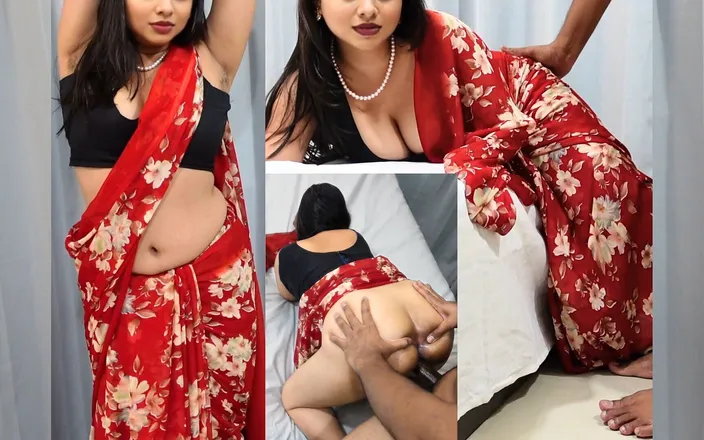 CurvyCumCouple69: Hot Indian Aunty Saree Fuck