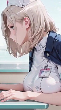 Blonde Nurse! Private Moments in the Hospital Corridor, Secrets Under That White Coat Are Insane!