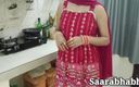 Saara Bhabhi: Smutsig Bhabhi hade sex med Devar i köket på hindi...
