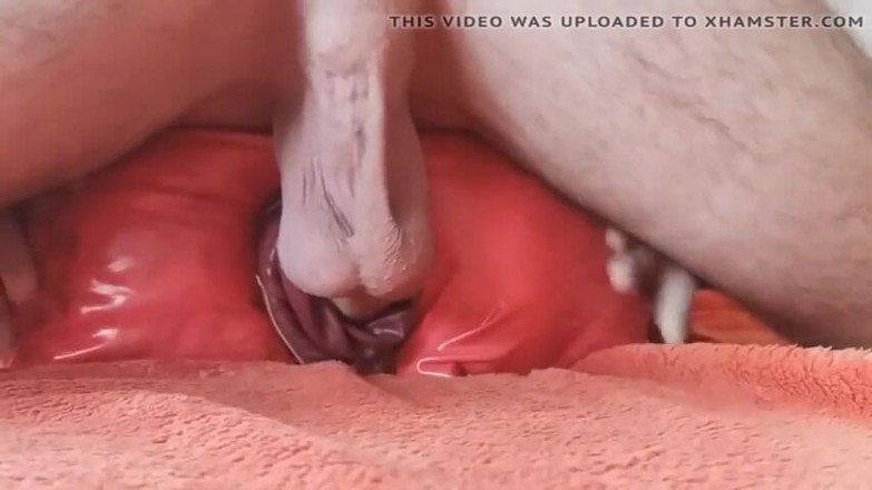 Naxy: Leather ass toy pumped