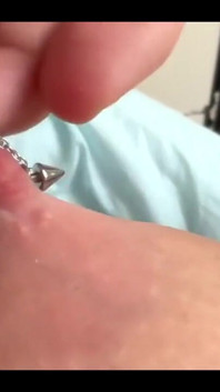 He play with my pierced nipples ... hard play