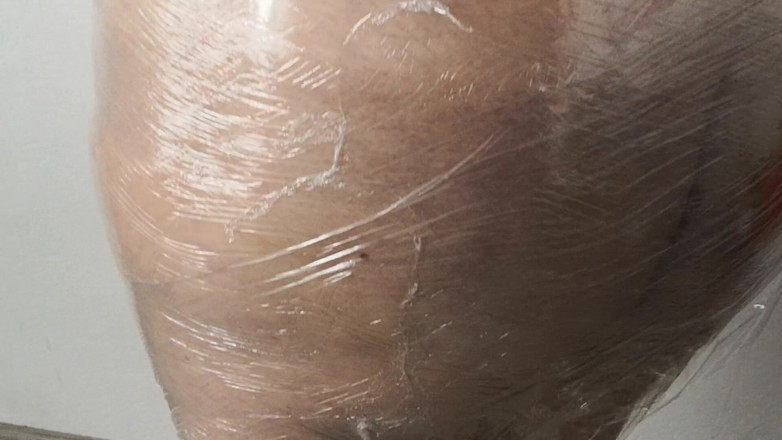 Bouncy Tits Action: Wrap me in foil