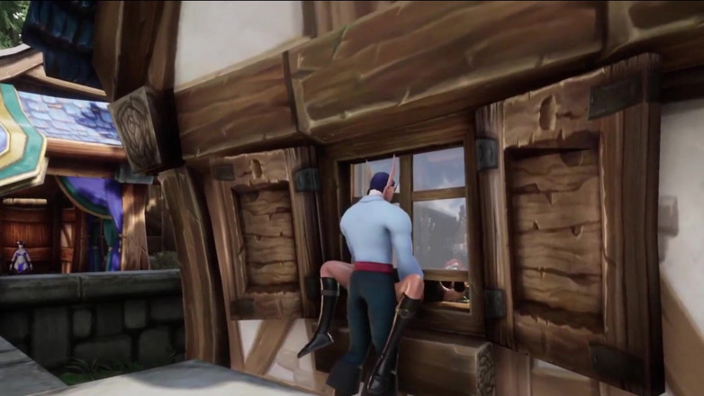 Wraith ward: Elfen-diebe steckt an einem fenster fest: Warcraft-parodie