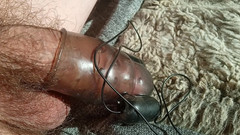 Deepthroat260: Reality Homemade Electric Stimulation Masturbation Boy Exhibitionist Using a Sleeve...
