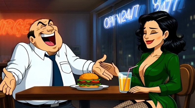 Octopussy Lovers Club: Slut Wife Fucked in Dirty Public Toilet. Cartoon