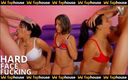 X Live Community: 3 सुंदर वेश्याओं के साथ हॉट नंगा नाच में मजबूत चेहरा चुदाई