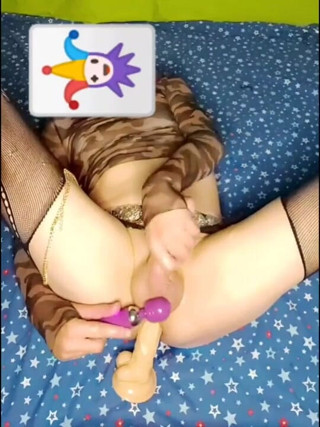 Lizzaali: Army slut ZZ wrecking hole with 10 inch dildo