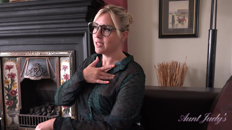 Aunt Judy's: Auntjudys - Your Busty MILF Teacher Charlie Rae Sucks Your Cock (pov)