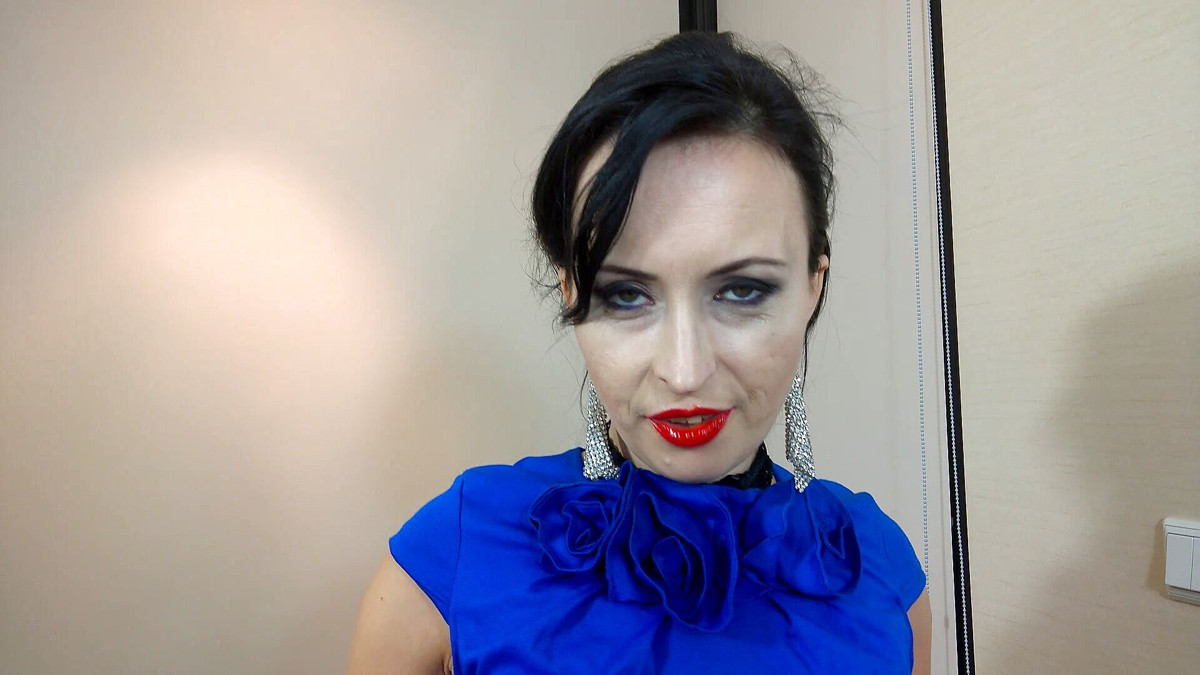 Kinky Evening In Blue Dress