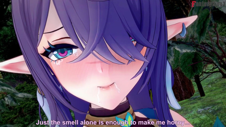 Fantasy king: Seks panas Ahegao Lauma di dalam hutan - Impak Genshin