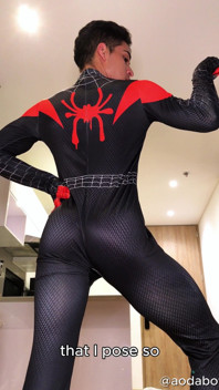 Fantasia e poses do Homem-Aranha