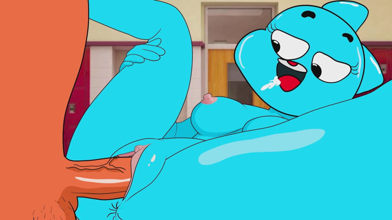 Hot anime xxx: Nicole Watterson šuká s Darwim - úžasná porno parodie Na světě Gumball, část 3