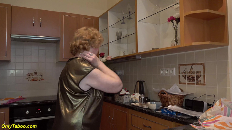 Only Taboo: Chubby 82 Years Old Granny Ass Devours a Monstercock