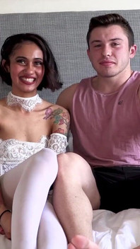 Tatted Sex with Hot Jock and the Sluttiest Blonde