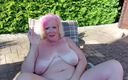 PureVicky66: BBW German Granny Blows Outdoors!