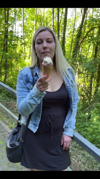 Ice Cream in Front of the Camera
