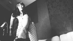Eva Latexxx: Foot fetiš domina sexy černá a bílá bohyně na vysokých podpatcích,...