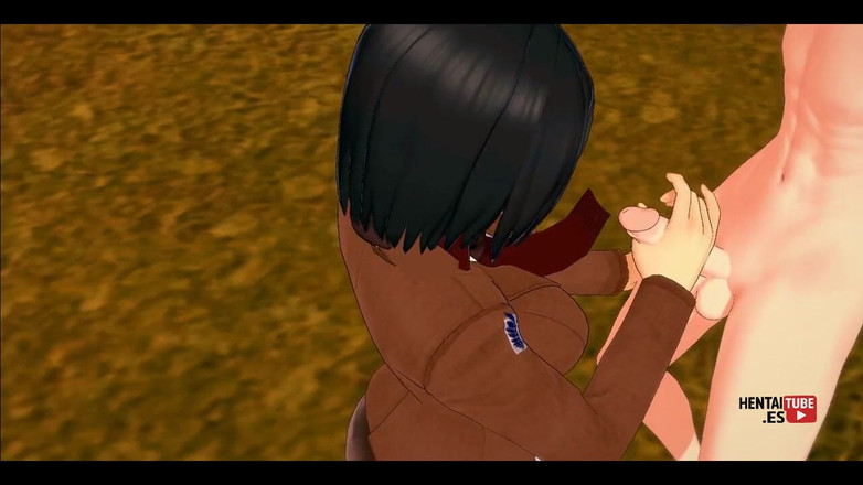 HentaiTubes: Shingeki no kyojin hentai - mikasa eren'e mastürbasyon yapıyor ve sonra...