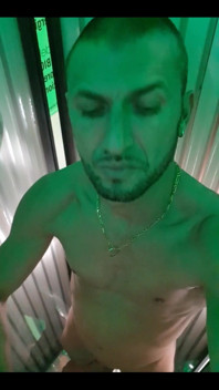 At Solarium Moment of Relaxation