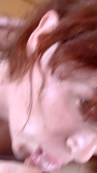 Redhead Slut Cocksucking Her BF