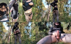 Walking in a Park Dressed Like a Slut and a Huge Cumshot