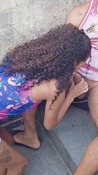 Picking up My Stepdaughter on the Stairs 100% Anal