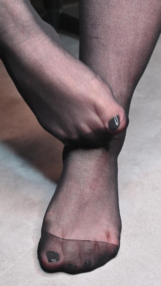 Sexyskyfeet: ASMR 나일론 발이 매우 편안하고 동시에 욕구를 자극합니다 4K 나일론 발 유출